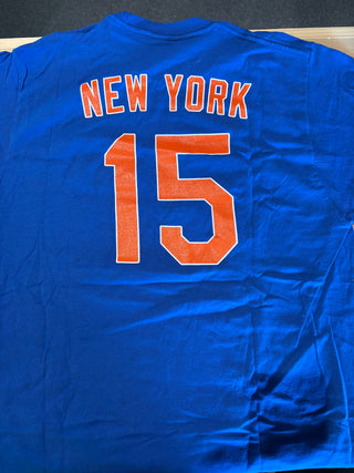 Foo Fighters Citi Field 2015 Number T-Shirt, Blue, L