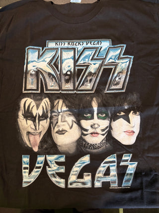 Kiss Rocks Vegas 2014 T-Shirt, Black, L