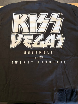 Kiss Rocks Vegas 2014 T-Shirt, Black, L