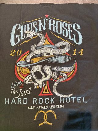 Guns N Roses Live At The Joint 2014 T-Shirt, Black, L