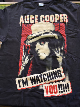 Alice Cooper Tour 2015 I'm Watching You T-Shirt, Black, L