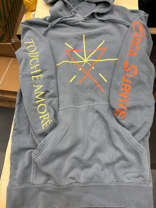 Circa Survive / Touche Amore If you Remember Pull Over Hoodie, Light Blue, M