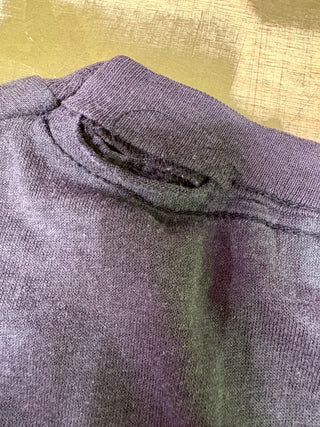 1987 Guns N Roses Was Here T-Shirt, Black (Faded), M (DAMAGE TO COLLAR, See Description)