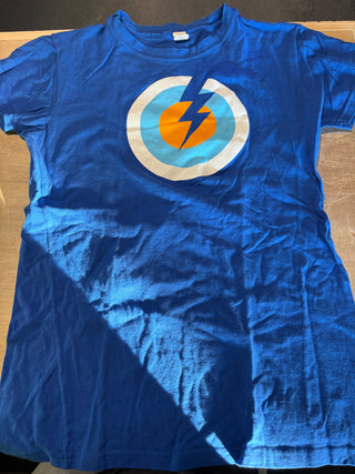 Pearl Jam 2013 Lightning Bolt Tour T-Shirt, Blue, Juniors Large