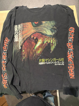 Machine Girl Just An Ordinary Highschool Girl Longlseeve T-Shirt, Black, 2XL