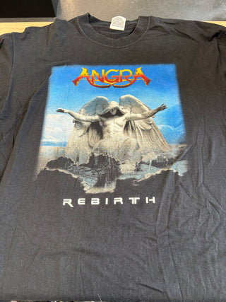 2000s Angra Rebirth World Tour T-Shirt, Black, XL