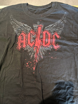 AC/DC Logo T-Shirt, Black, 2XL