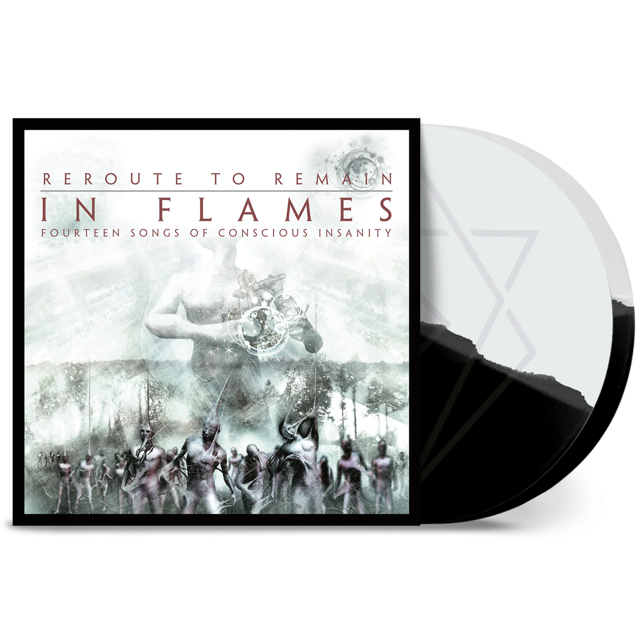 In Flames- Reroute To Remain (White/Black Split)(Sealed)