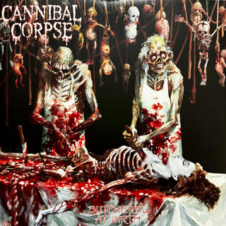 Cannibal Corpse- Butchered At Birth - White & Red Splatter Vinyl