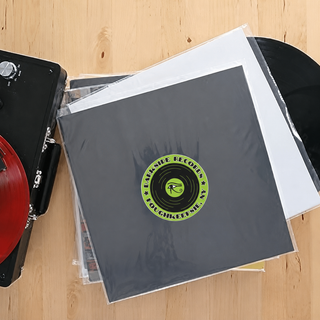 Photo of poly sleeved records