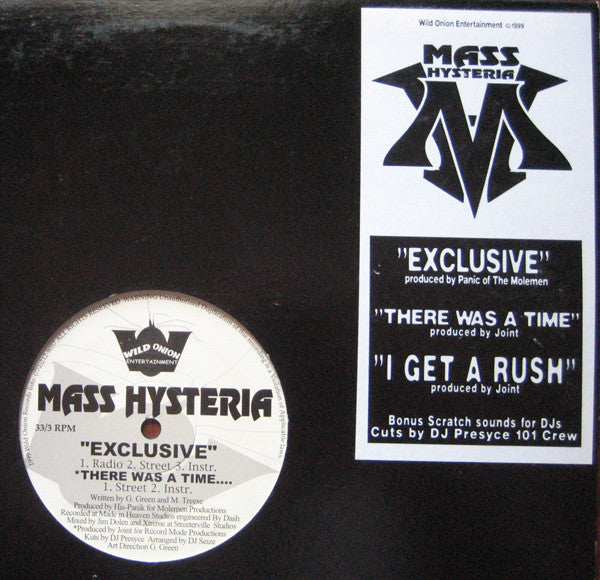 Mass Hysteria- Exclusive 12"