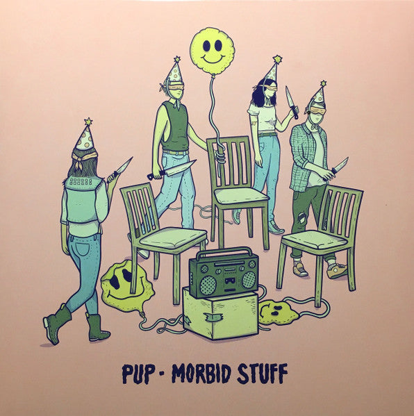 Pup- Morbid Stuff (Pink/Oxblood Swirl)(w/ Red Translucent Flexi-Disc + 3D Zine)