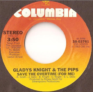 Glady Knights & The Pips- Save The Overtime/Ain't No Greater Love