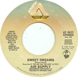 Air Supply- Sweet Dreams / Don't Turn Me Away