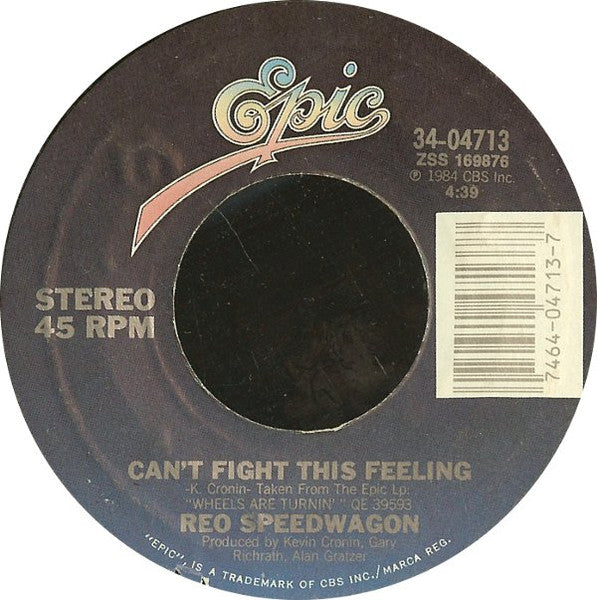 REO Speedwagon- Can't Fight This Feeling / Break His Spell