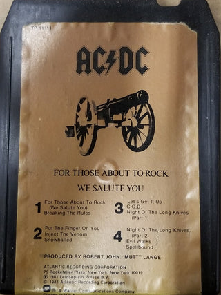 AC/DC- For Those About To Rock (We Salute You)