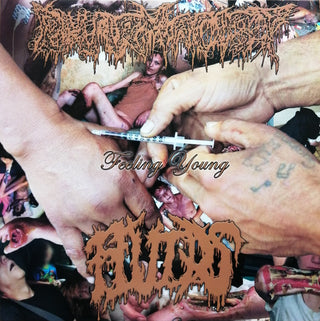 Pharmacist/Fluids- Feeling Young (Orange Translucent w/ Black & White Splatter Vinyl)