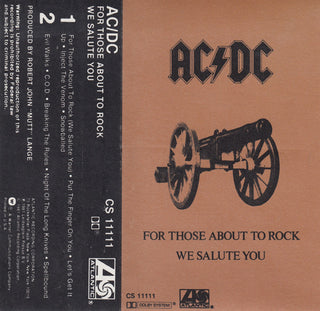 AC/DC- For Those About to Rock We Salute You (Writing On J Card)