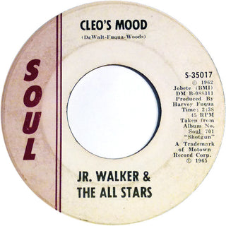 Jr. Walker & The All Stars- Cleo's Mood / Baby You Know You Ain't Right
