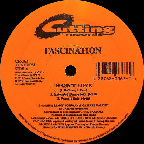 Fascination- Wasn't Love 12"