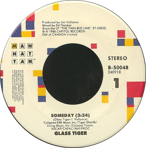 Glass Tiger- Someday / Vanishing Tribe