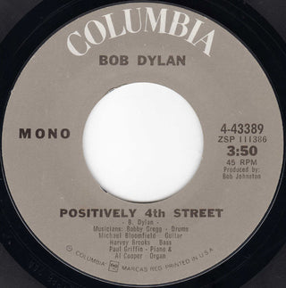 Bob Dylan- Positively 4th Street / From A Buick 6 (Mono)