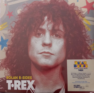 T Rex w/ Marc Bolan- Bolan B-Sides (RSD25 Blue Vinyl)(Sealed, Corner Crease)