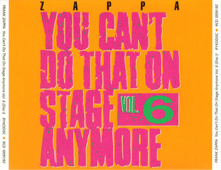 Frank Zappa- You Can't Do That On Stage Anymore, Vol. 6