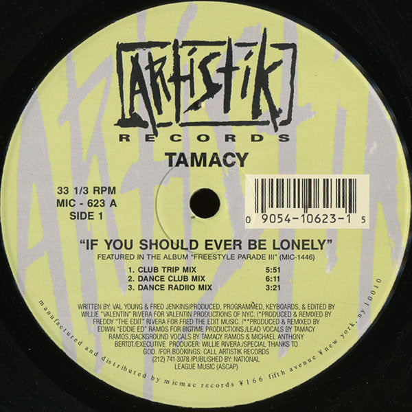 Tamacy- If You Should Ever Be Lonely 12"