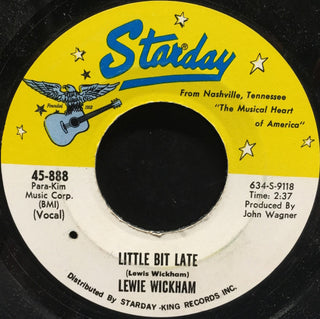 Lewie & Hank Wickham- Little Bit Late / Endless Love Affair