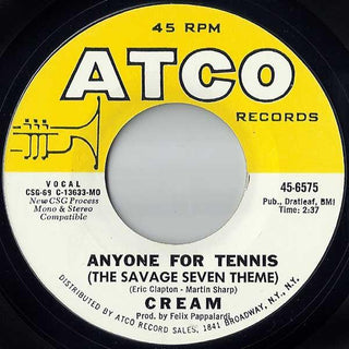 Cream- Anyone For Tennis/Pressed Rat And Warthog