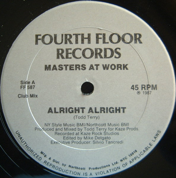 Masters At Work- Alright Alright 12"