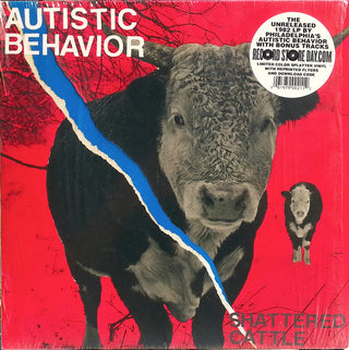 Autistic Behavior- Shattered Cattle (RSD14 Red/White Split w/ Blue Splatter Vinyl)(Sealed)
