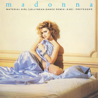 Madonna- Material Girl (Jellybean Dance Remix)/Pretender (11985 EU 12")(Saw Cut) (Used Vinyl)