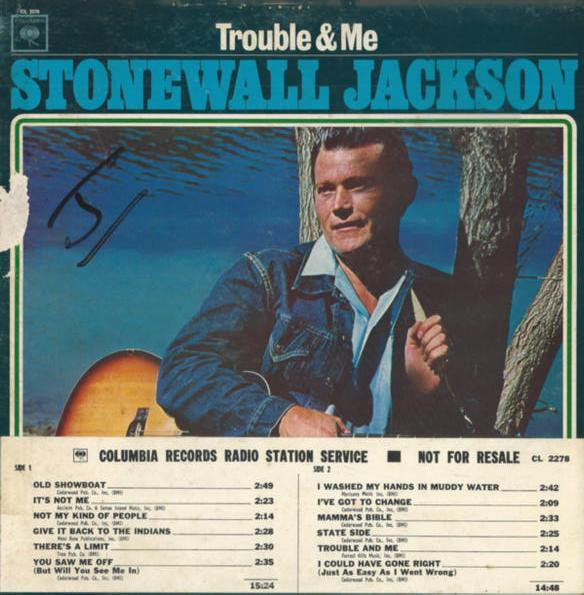 Stonewall Jackson- Trouble & Me (White Label Promo)