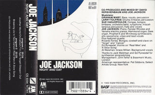 Joe Jackson- Night And Day (Sealed, Reissue)
