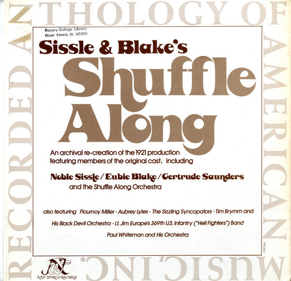 Sissle & Blake – Shuffle Along