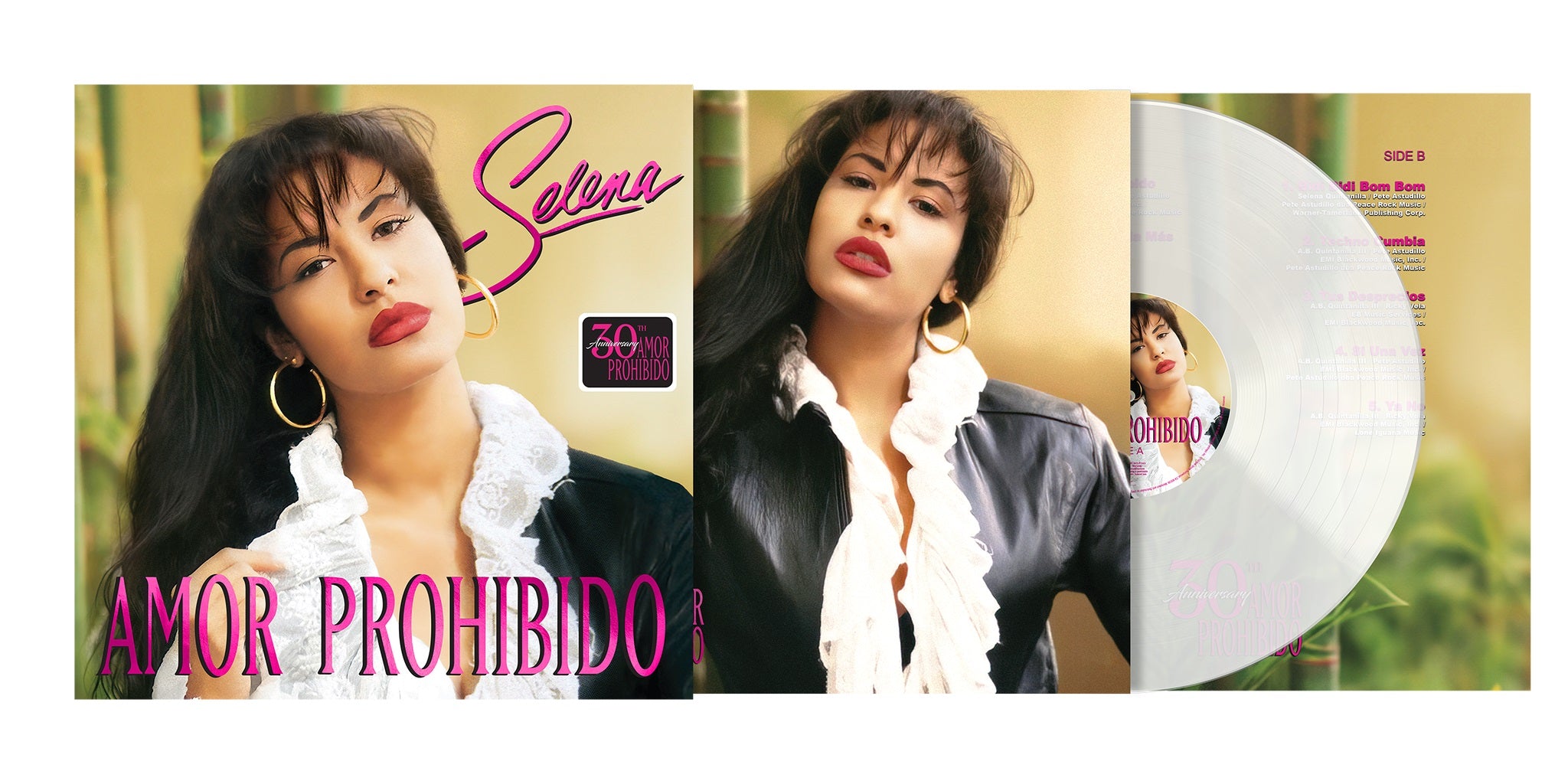 Selena- Amor Prohibido (Remasterizado 2024) (30th Anniversary) [Transparent Clear LP] (PREORDER)