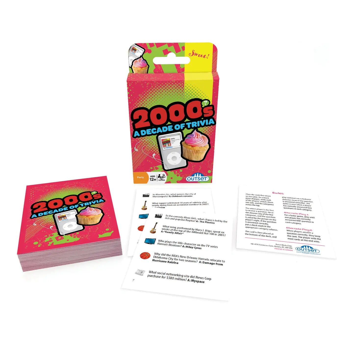2000s - A Decade of Trivia Card Game
