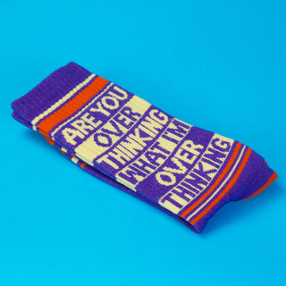 Are You Over Thinking What I'm Over Thinking? Gym Crew Socks