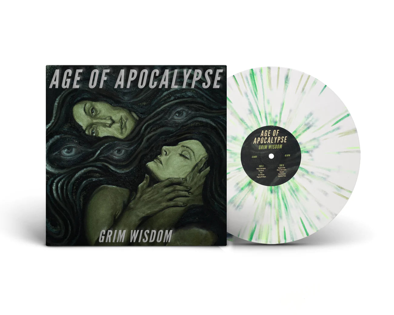 Age Of Apocalypse- Grim Wisdom (White w/Greeen Splatter)