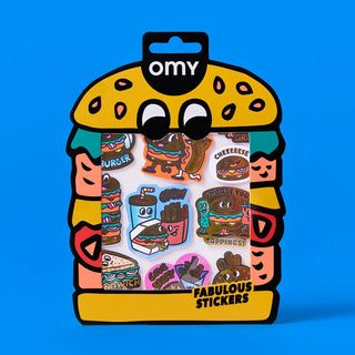 OMY Big Burger Stickers