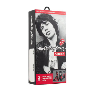The Rolling Stones Gift Box 3 Pack Crew Sock (One Size)