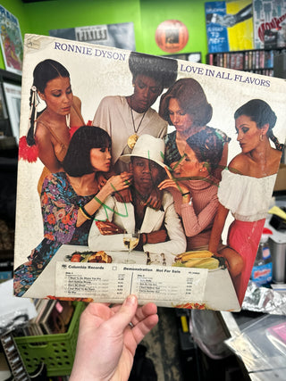 Ronnie Dyson- Love In All Flavors (White Label Promo, Promo Sticker & Radio Station Writing On Front)
