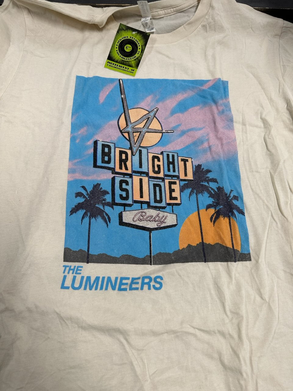 The Lumineers 2022 Brightside World Tour T-Shirt, White, XL