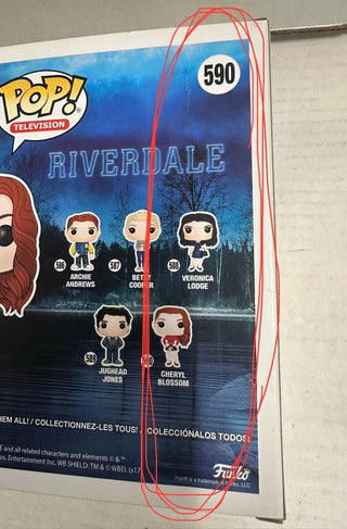 Funko POP Riverdale Cheryl Blossom (Slight Creasing On Back)