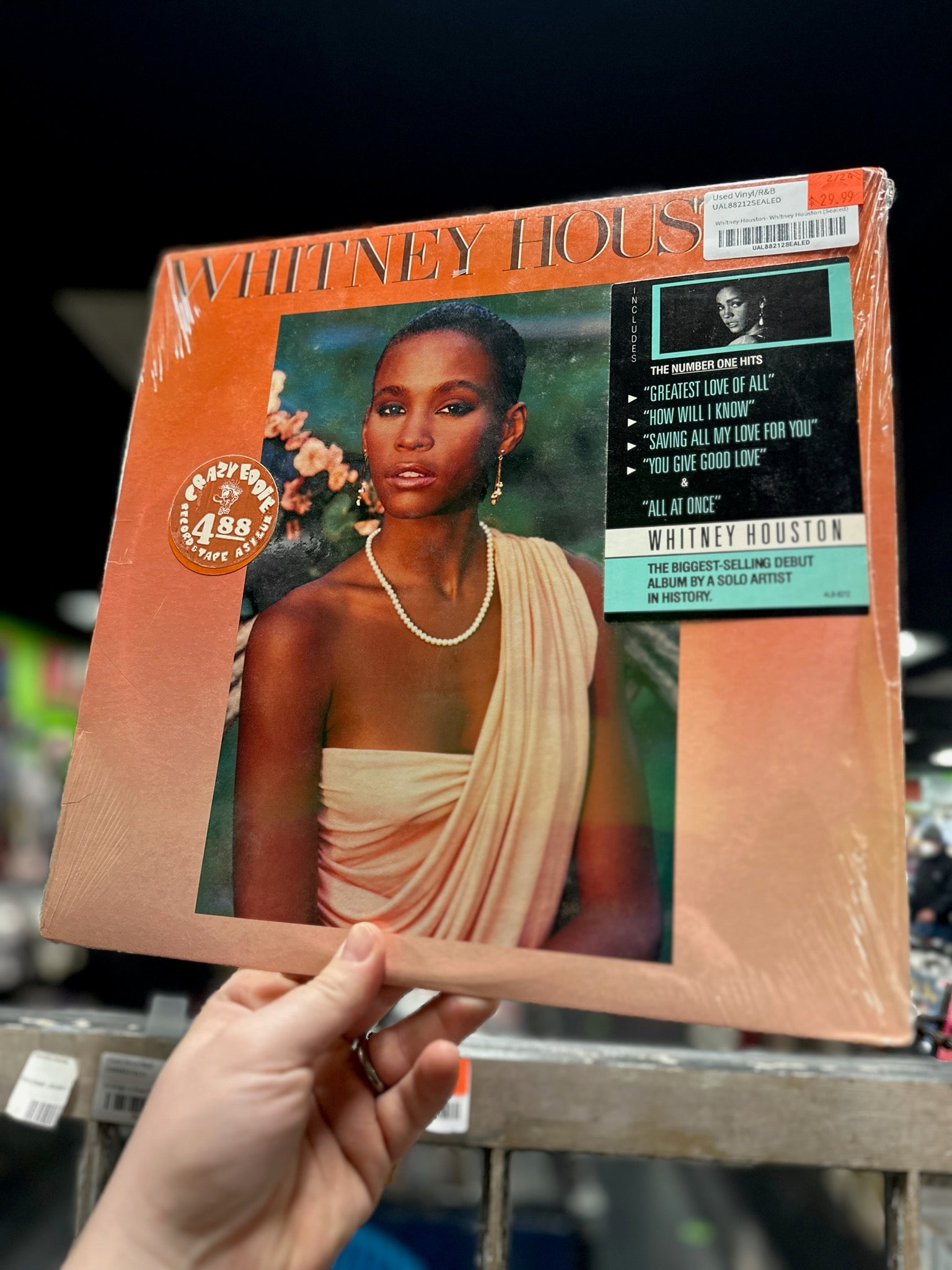 Whitney Houston- Whitney Houston (Sealed w/Hype Sticker