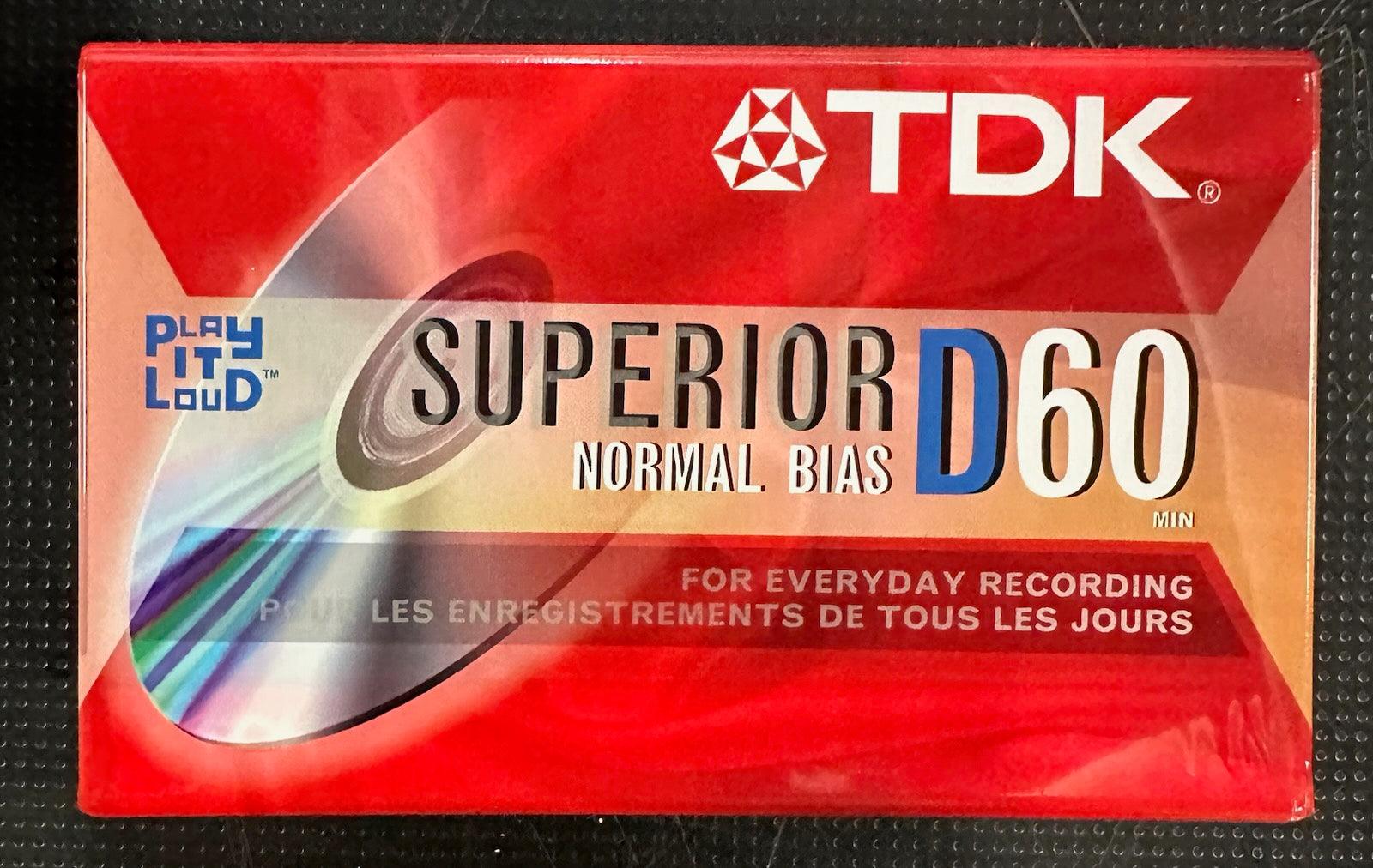 TDK D60 Normal Bias Blank Cassette