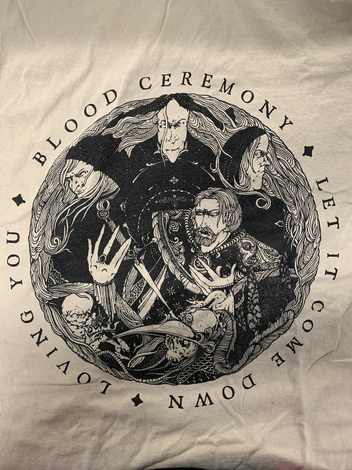 Blood Ceremony Let It Come T-Shirt, Beige, M