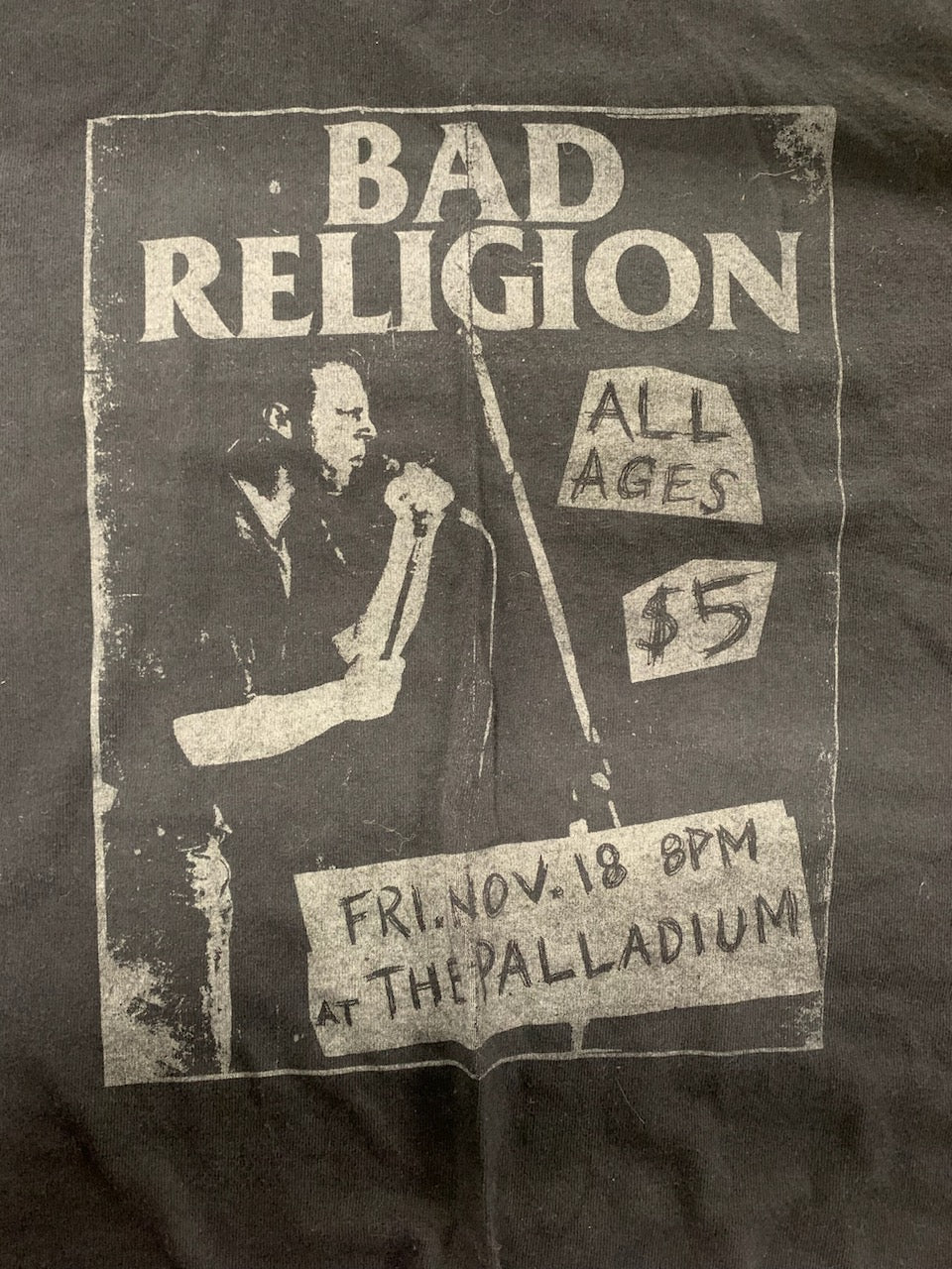 Bad Religion Palladium Nov. 18 T-Shirt, Black, M